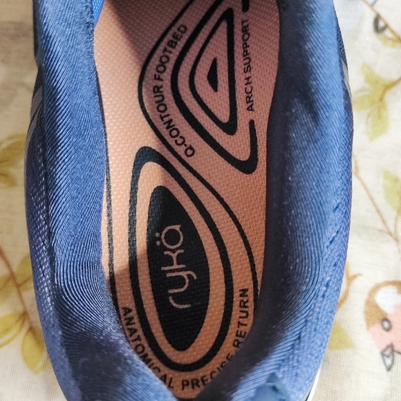 RYKA Devotion Plus 2 Size 8 Women's Athletic Walking Shoes Pre-Loved Blue Peach - Picture 13 of 14